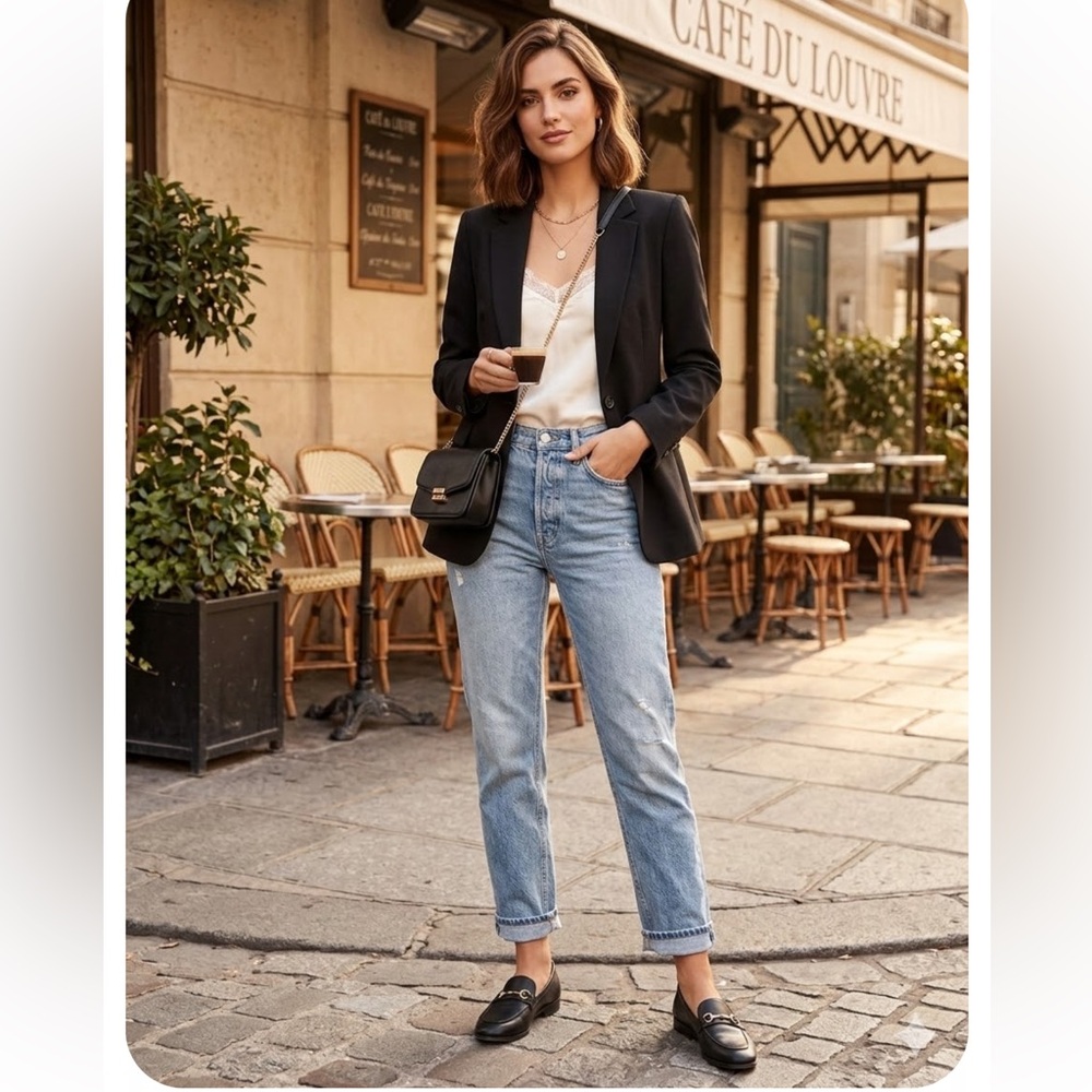 Dkny Black Tailored Blazer